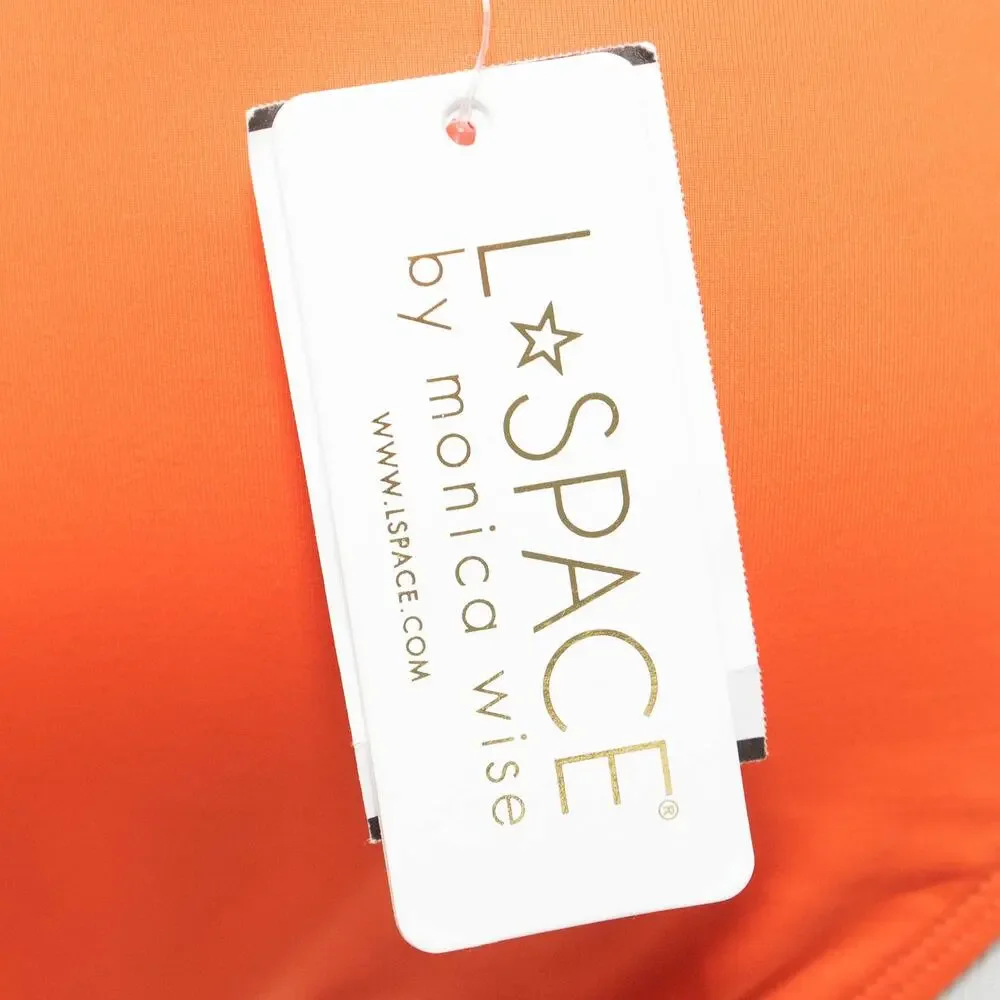 New L. Space Sandy Orange Bikini Bottoms Size XS